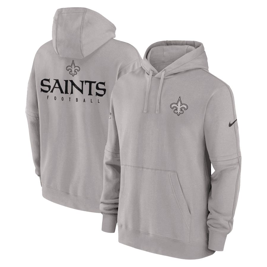 Men 2023 NFL New Orleans Saints grey Sweatshirt style 1